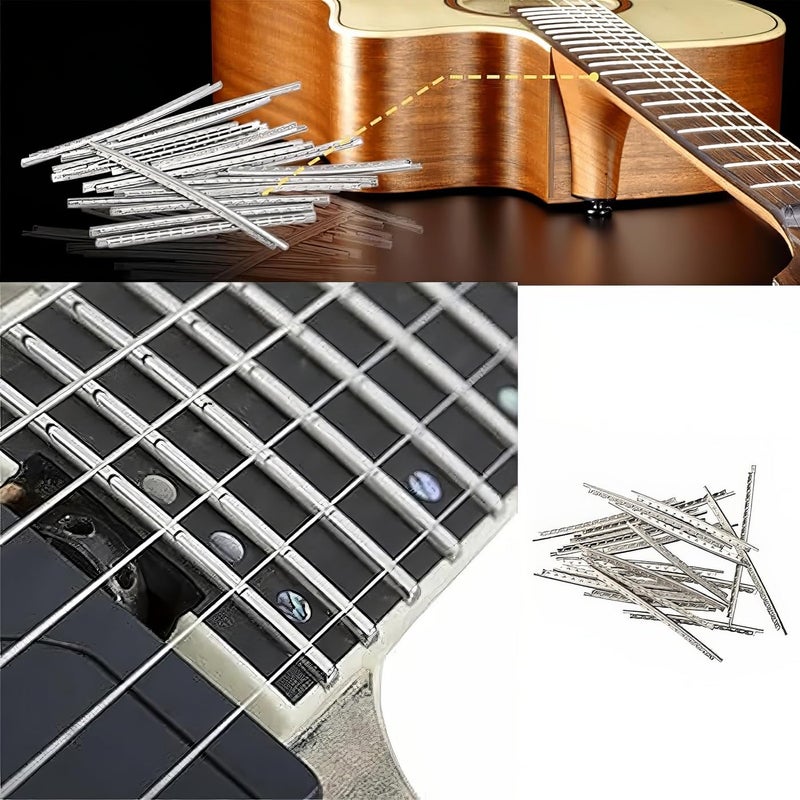 Swhmc 20-Piece Jumbo Guitar Fret Wire, 2.0mm Width Copper Frets for Acoustic Electric Guitar Repair, Luthier Tools and Maintenance Kit - Image 4